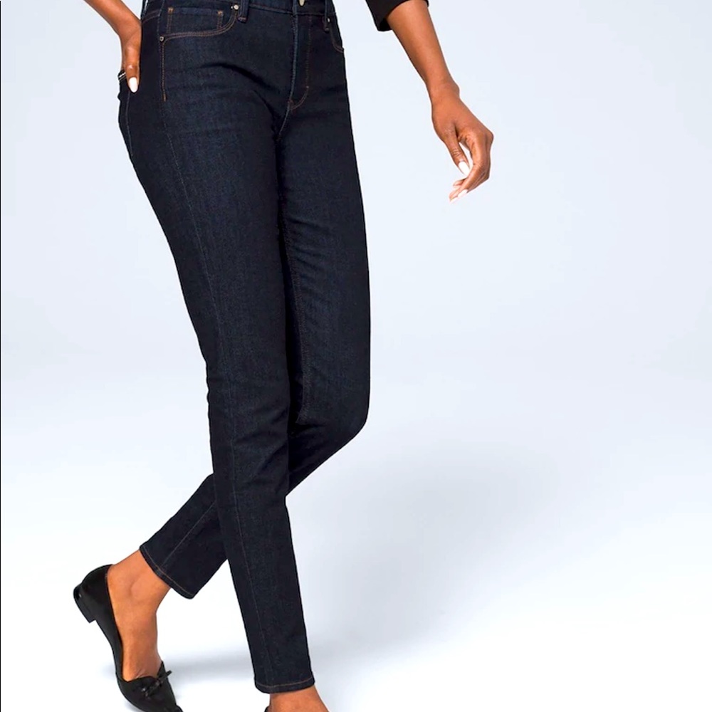 Ultimate sculpt high rise skinny ankle jeans